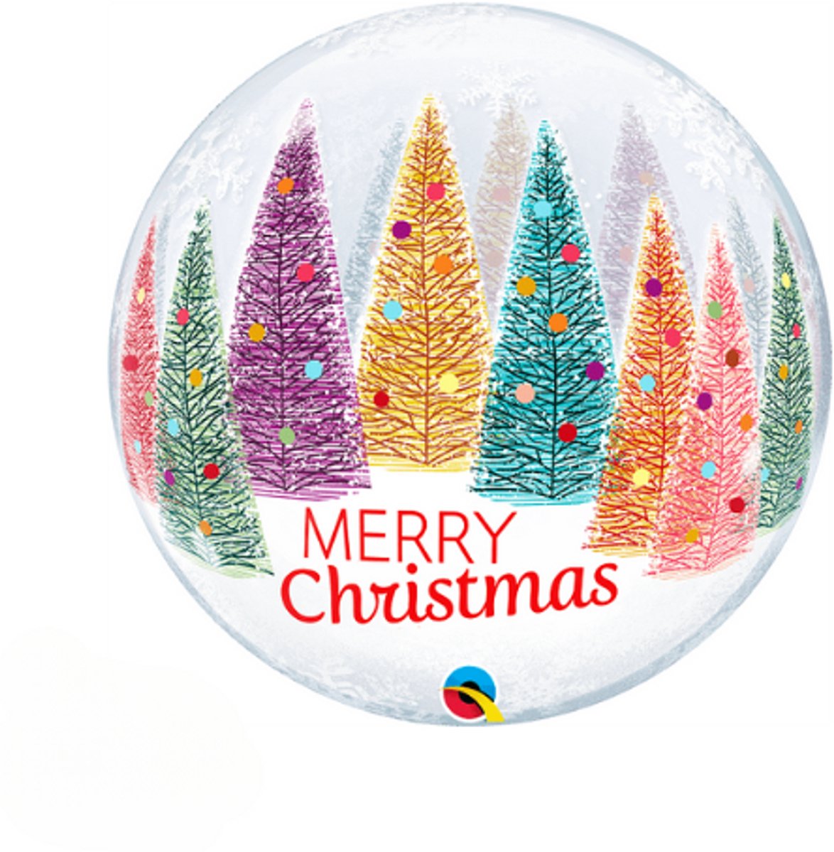 Bubble ballon - 22 inch - merry christmas