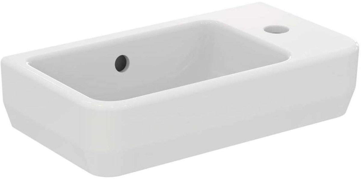 Ideal Standard i.Life S - Fontein 45x25 cm, met overloop, kraangat rechts, wit T458601