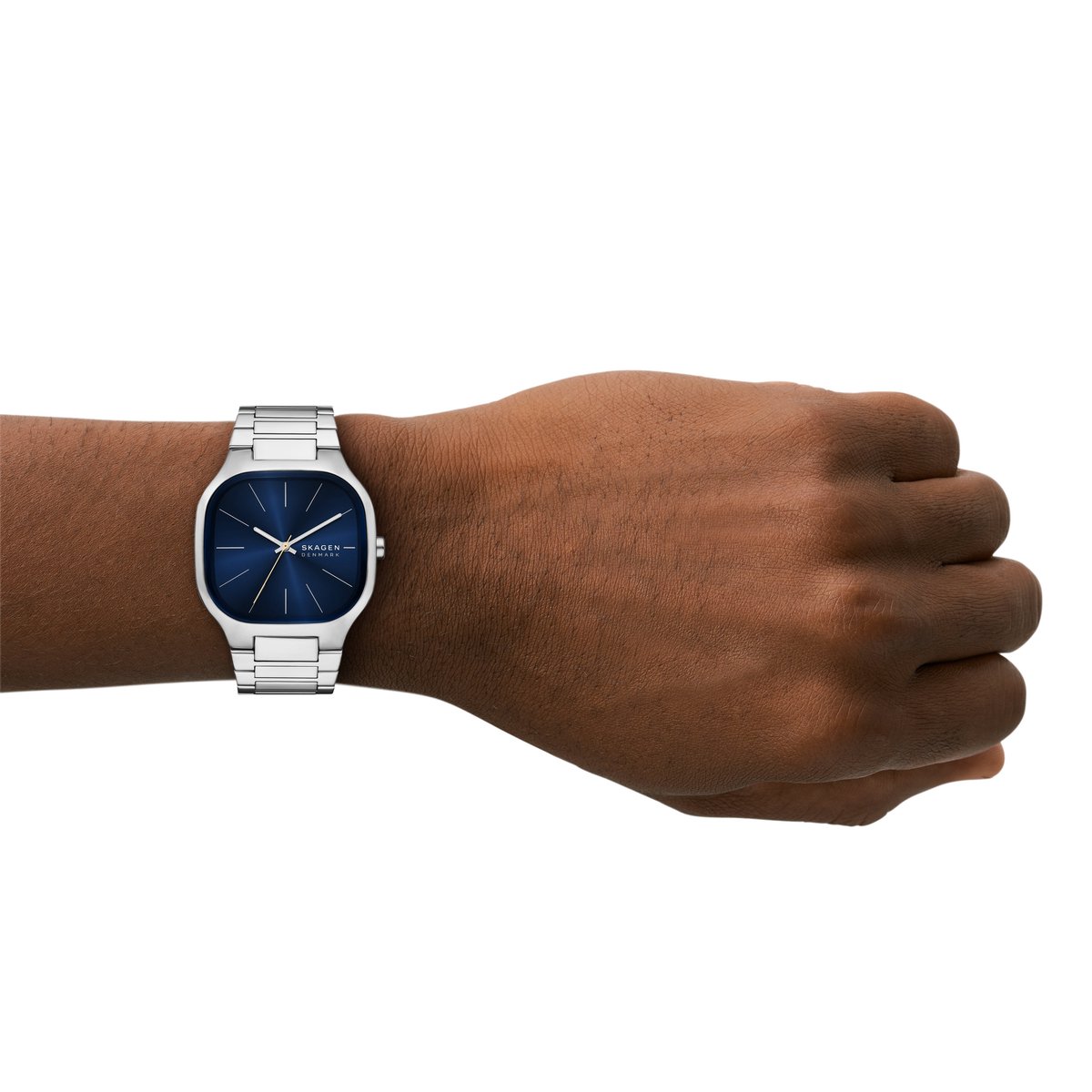 Skagen Mellem Horloge voor heren, Quartz uurwerk met drie wijzers en een roestvrij stalen band