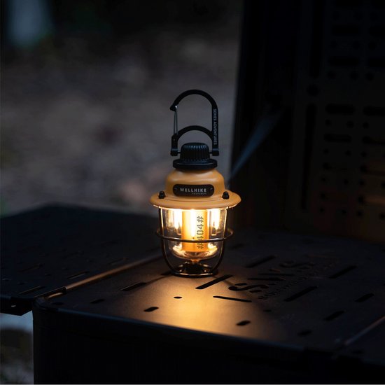 Campinglamp - LED lantaarn - camping lamp oplaadbaar - 3W Multifunctionele Hanglamp - Warm & Koud Licht - Herlaadbaar 2000mAh - Gele Tentlamp - 3 Lichtkleuren + SOS Noodmodus - IP44 Weerbestendig — afbeelding 5