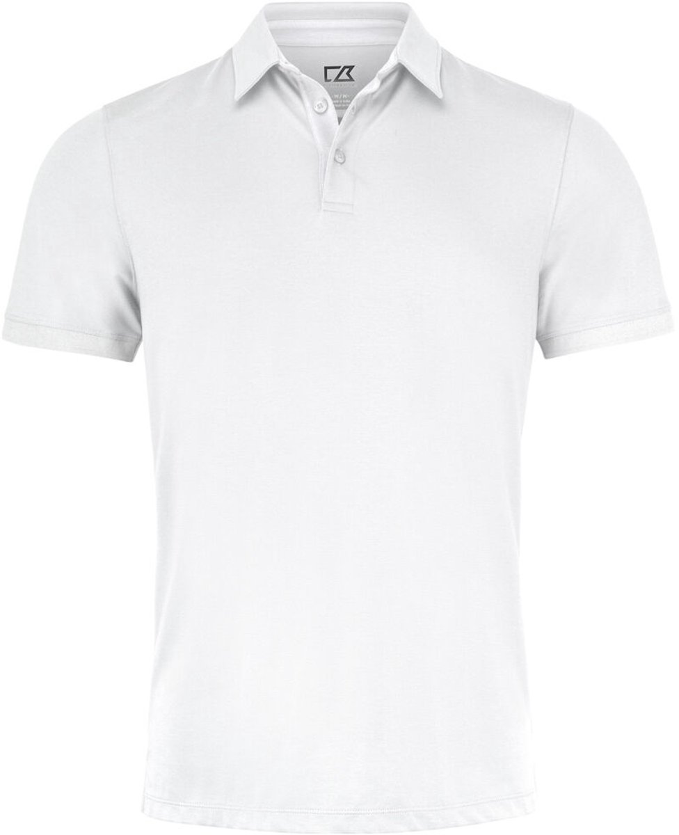 Cutter & Buck Oceanside Stretch Polo Heren 354430 - Wit - 4XL