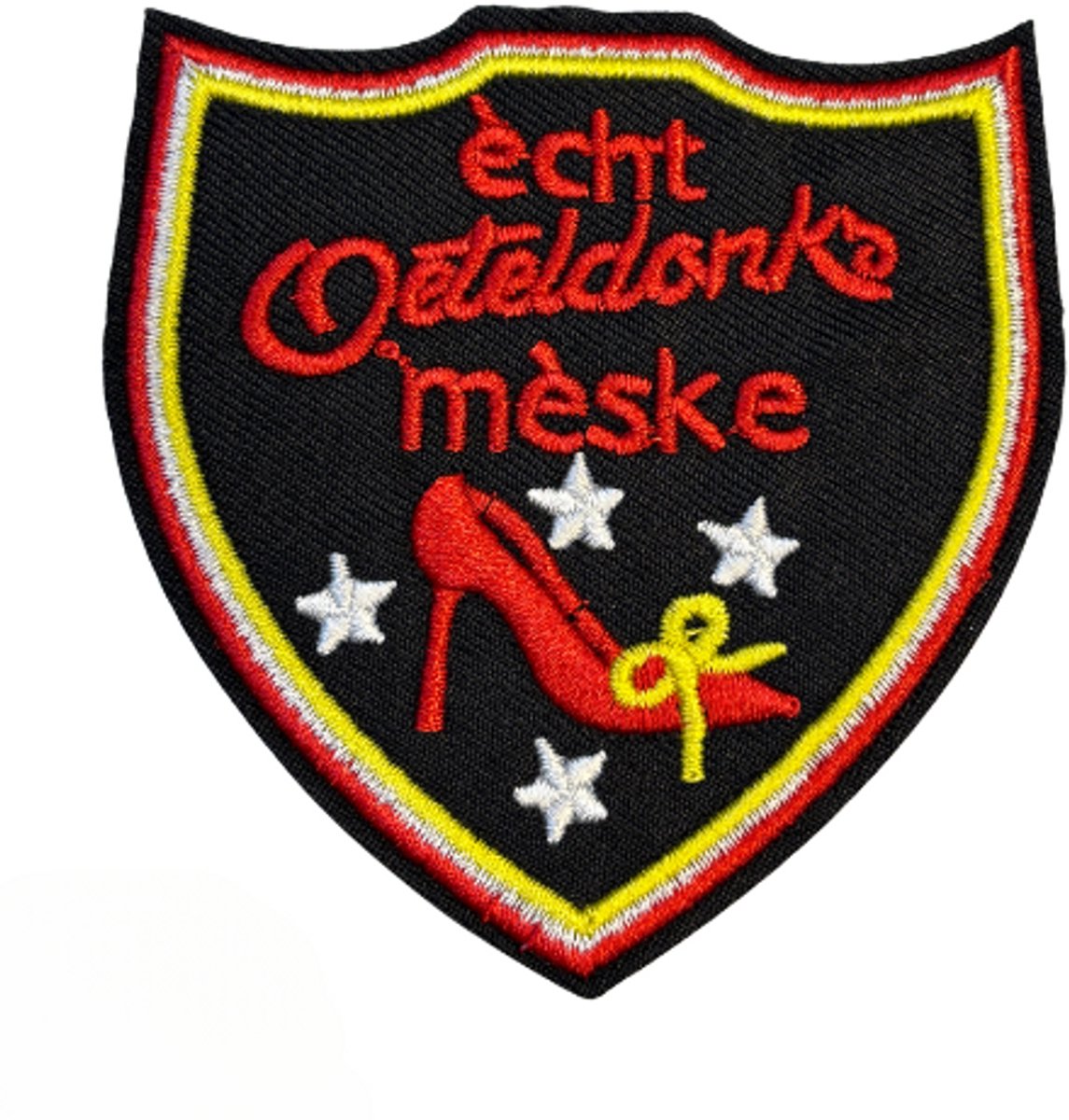 strijkembleem ' echt oeteldonks meske - Oeteldonk