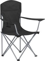ACAZA Campingstoel - Luxe Campingstoel - Strandstoel - Draagvermogen 150 kg - Klapstoel - Kampeerstoel - Vouwstoel - Camping - Strandstoel Opvouwbaar - Kamperen - Zwart