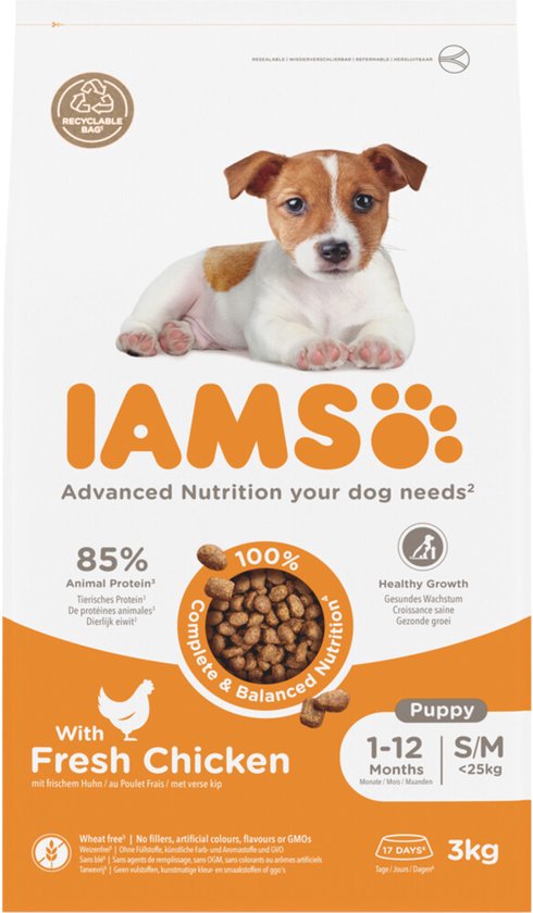 Iams Dog Puppy - Junior Small - Medium Kip 3 kg