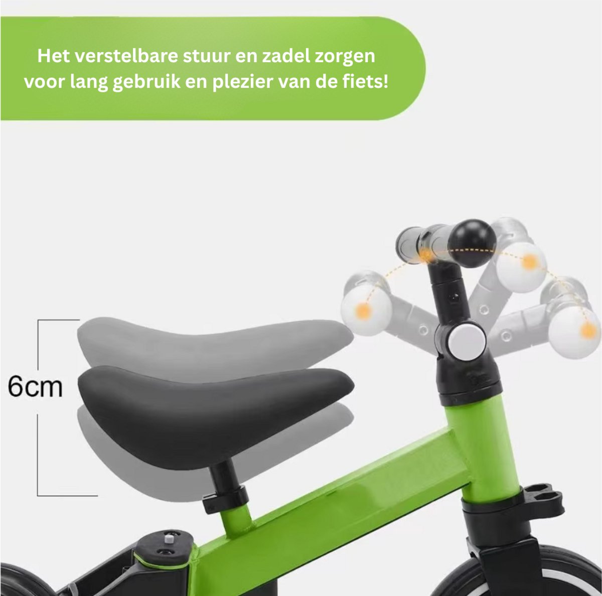 Playos 3-in-1 Loopfiets met Duwstang thumbnail 5