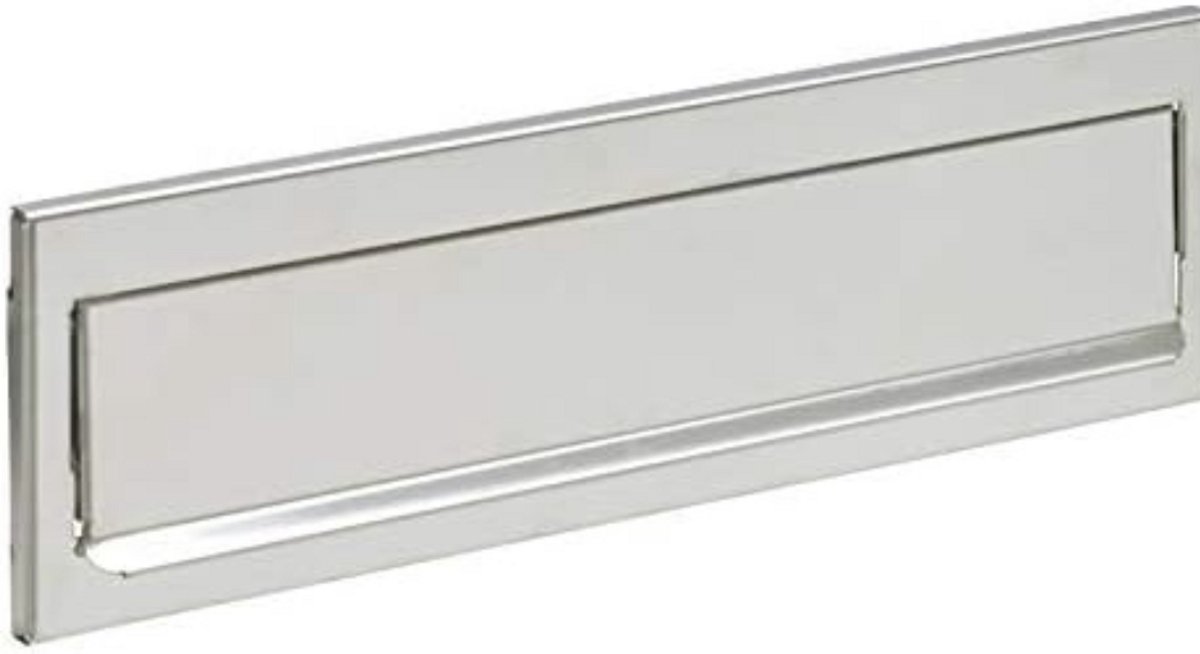 WNHB® Inwerpklep Brievenbus RVS 248 x 73 mm Roestvrij Staal Postklep voor Deur of Wand
