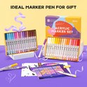 Arrtx acryl marker set als cadeau, met twee pakken markers en losse pennen.