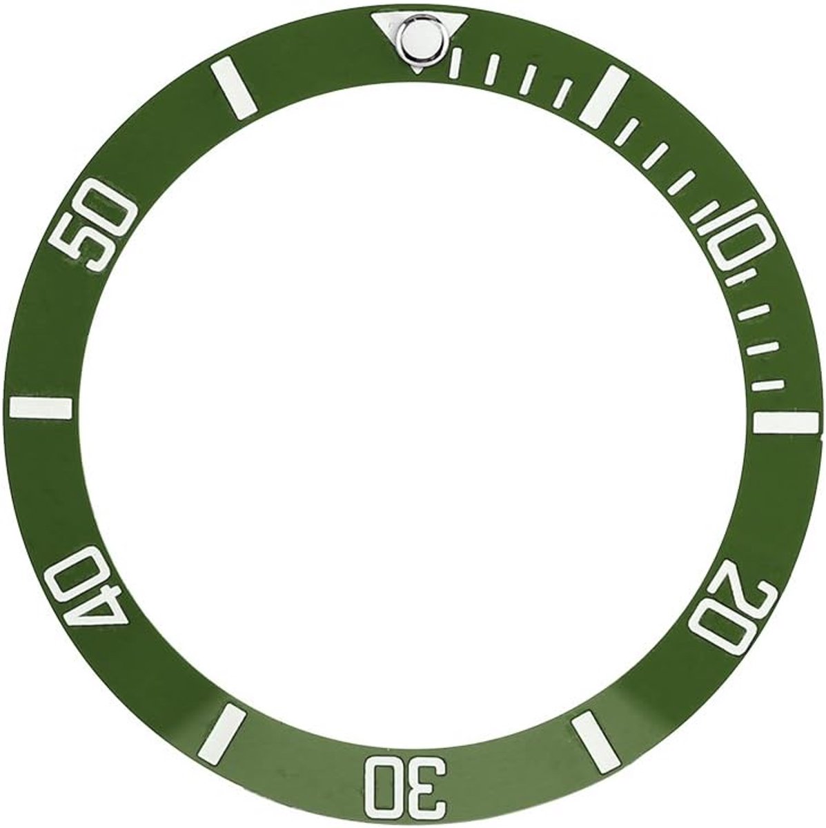 4Colors Watch Bezel Plastic Material Bezel Insert Loop Watch Dial Replacement Part Fashionable Watch Accessories For men and women(Green)