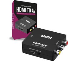 Innovaland - HDMI naar Tulp - Met Kabel - 1080P Full HD - AV Converter - Adapter - Omvormer - HDMI naar RCA