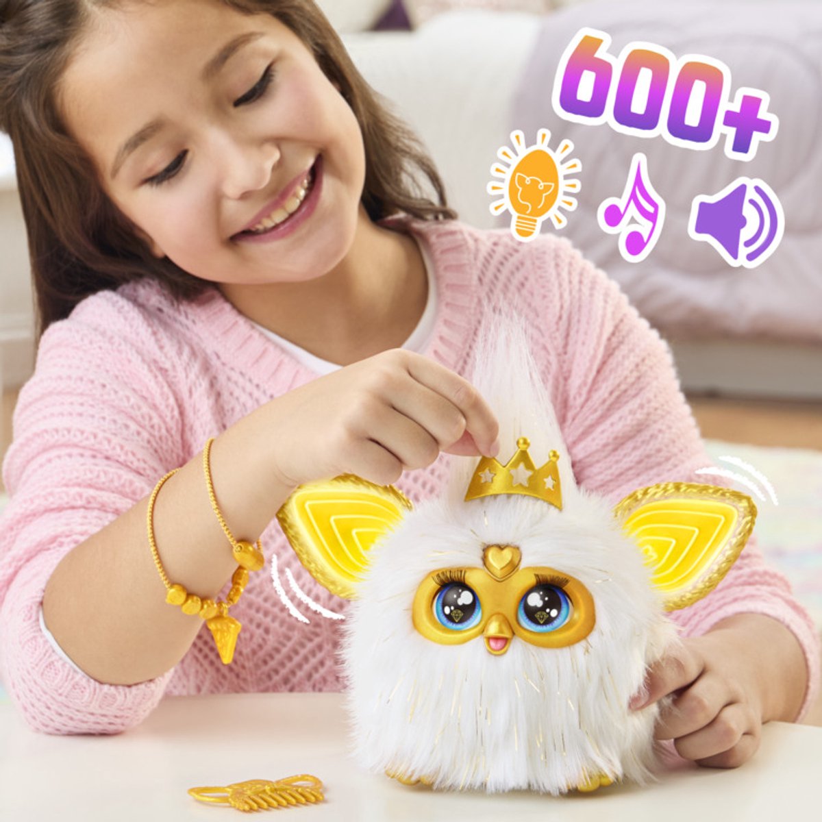 Furby Gouden Glamour - Interactieve Knuffel - Nederlandstalig — afbeelding 9