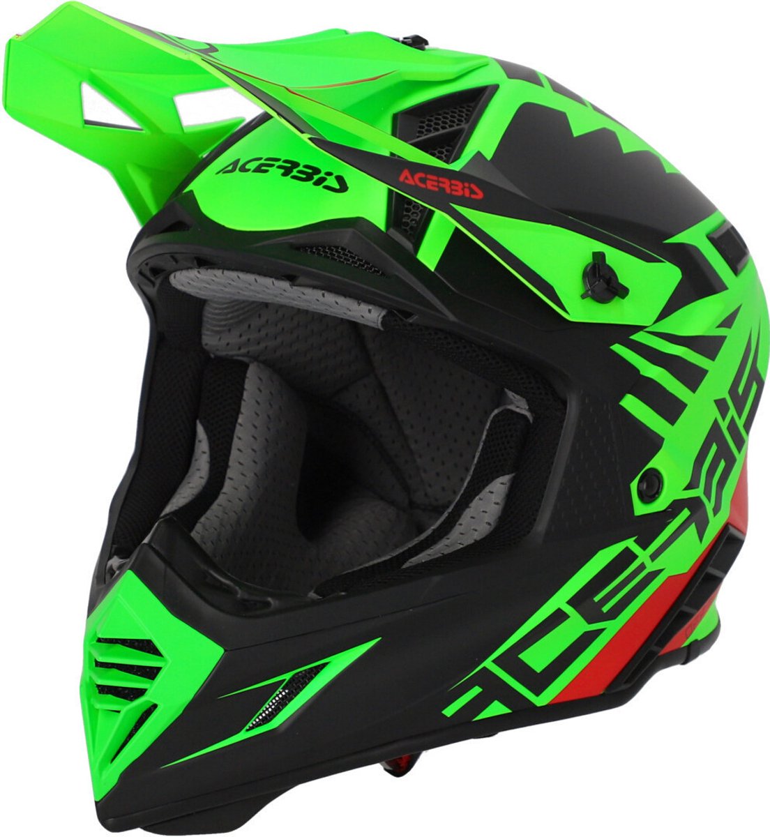 Acerbis X-Track Zwart Neon Groen Crosshelm - Helm