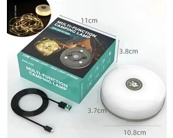 Waterdichte Oprolbare LED Tentverlichting – 10m Campinglichtsnoer – USB Oplaadbaar – 8 Lichtmodi – Voor Camping, Balkon, Feest & Terras