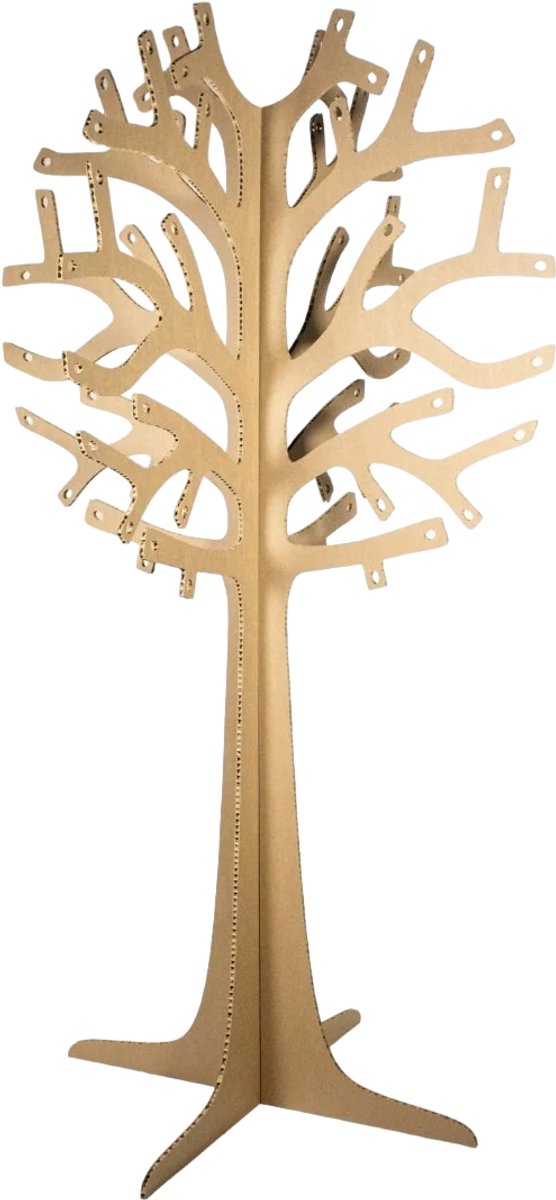 Kartonnen boom met takken 200 cm