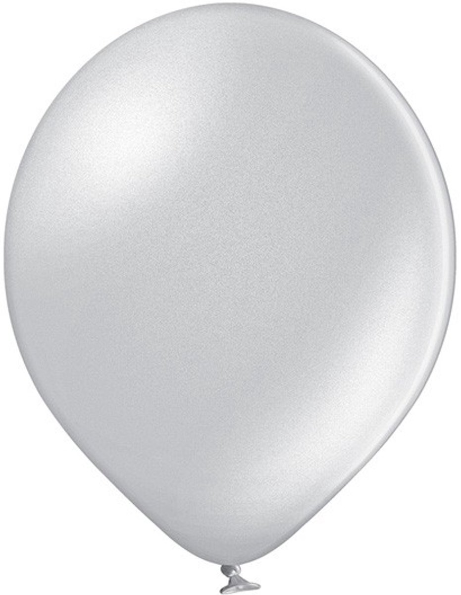 Standaard Ballonnen (30cm) - 061 Metallic Zilver - 100 stuks