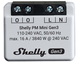 Shelly Pm Mini Gen3 Wifi Bluetooth-Controller Voor Smart Home