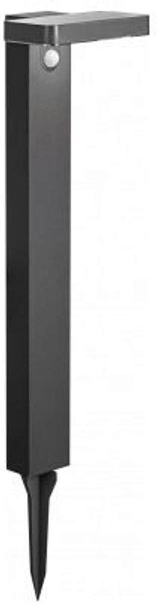 LED Solar Tuinlamp Palo - Rechthoek - Warm wit - 400lm - PIR-sensor - IP44