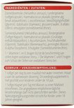Ingrediënten en gebruiksaanwijzing voor Vitals Astamax 6 mg softgels. Bevat astaxanthine, vitamine C en E voor celbescherming.