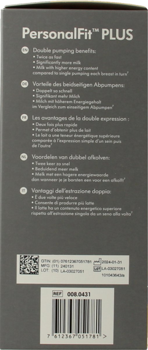Medela PersonalFit™ Plus Symphony - Dubbele afkolfset-M (24mm) van Medela — afbeelding 5