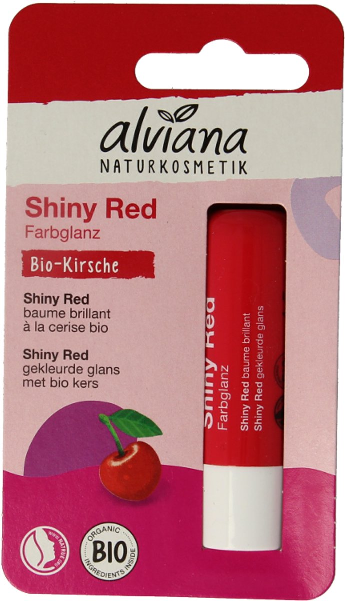 Alviana Lippenbalsem Shiny Red 4,5 gr