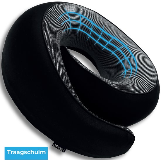 Nekkussen met een opbergtas – Reiskussen – Slaapkussen – Nek kussen – Neksteun