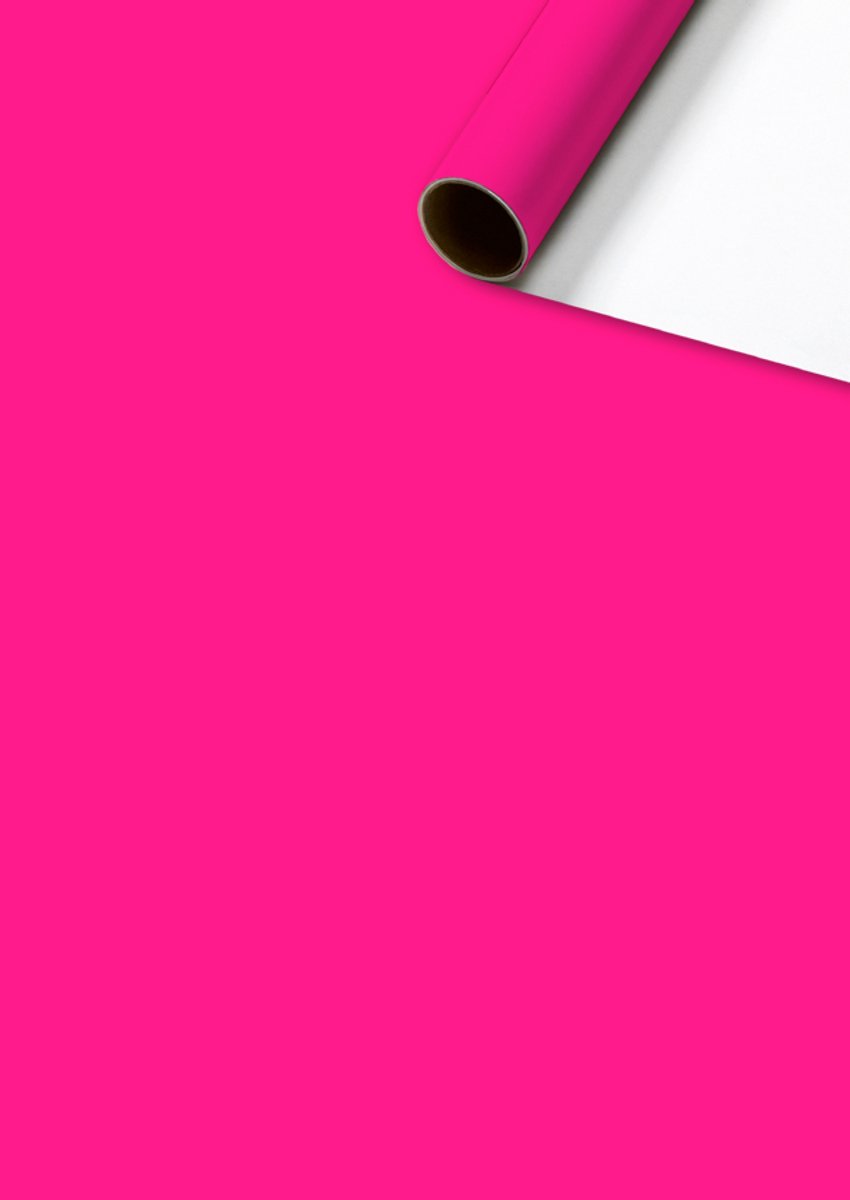 Cadeaupapier 70x200 cm - Uni - Roze - Fuchia