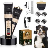 Petsy Professionele Hondentondeuse - 2-in-1 Dieren tondeuse voor Dikke Vacht - Stil - Scheerapparaat voor Honden en Katten - Honden Trimmer - Inclusief Oplaadstation