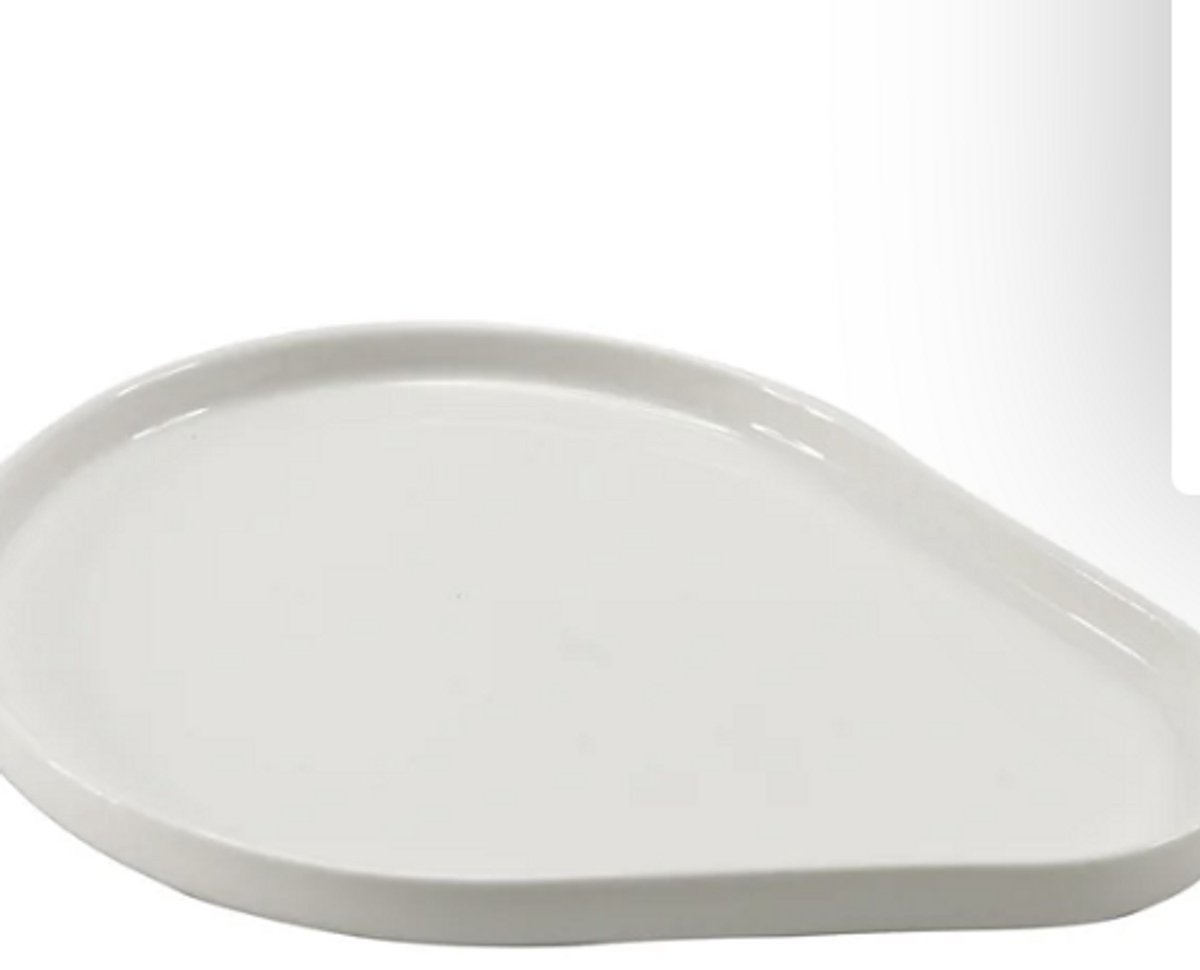 A'Domo PV-TAB-9041 Point-Virgule Porcelain Serving Plate Matt White 40X15X2.6Cm
