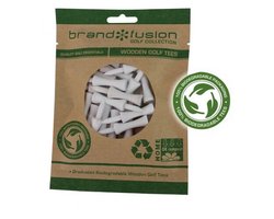 Brand Fusion Biodegradable Wooden Golf Tees 51mm 20 pack
