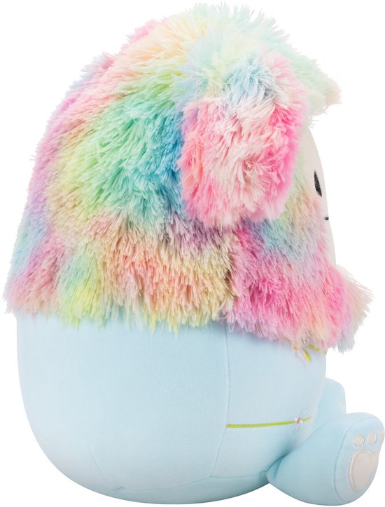 Squishmallows - Medium Plush 30cm Zozo - Rainbow And Blue Bigfoot Wrapped W/Flower Stems