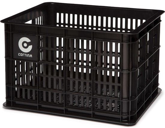 Cortina Dubai fietskrat – zwart – 33 liter