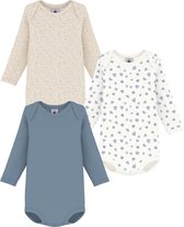 Lot De Bodies Manches Longues En Coton Imprimé Léopards Bébé Variante 1 A0EEH00010 | Petit Bateau