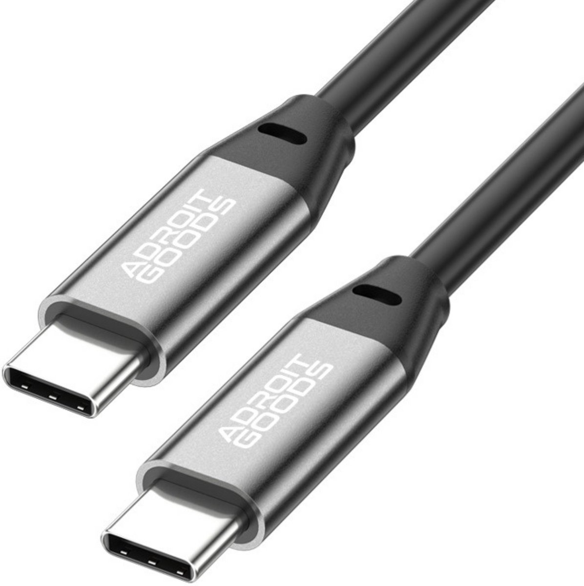 Image of AdroitGoods 60w Usb-C Naar Usb-C Oplaad Kabel - Pd - Snellaad Kabel - 4K @ 60Hz video-output, 10Gbps dataoverdracht - 150CM