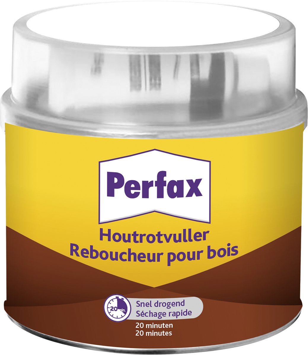 Perfax Houtrotvuller 1000g Can | Hout Restoratie & Vulmiddel | Houtrotvuller voor Binnenhuis Projecten | Rotvuller & Restoratie.