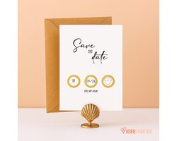 Ideefabriek - Kraskaart – Save The Date - Zwanger (3 ST) - Aankondiging Zwangerschap - Aankondiging Baby - A6
