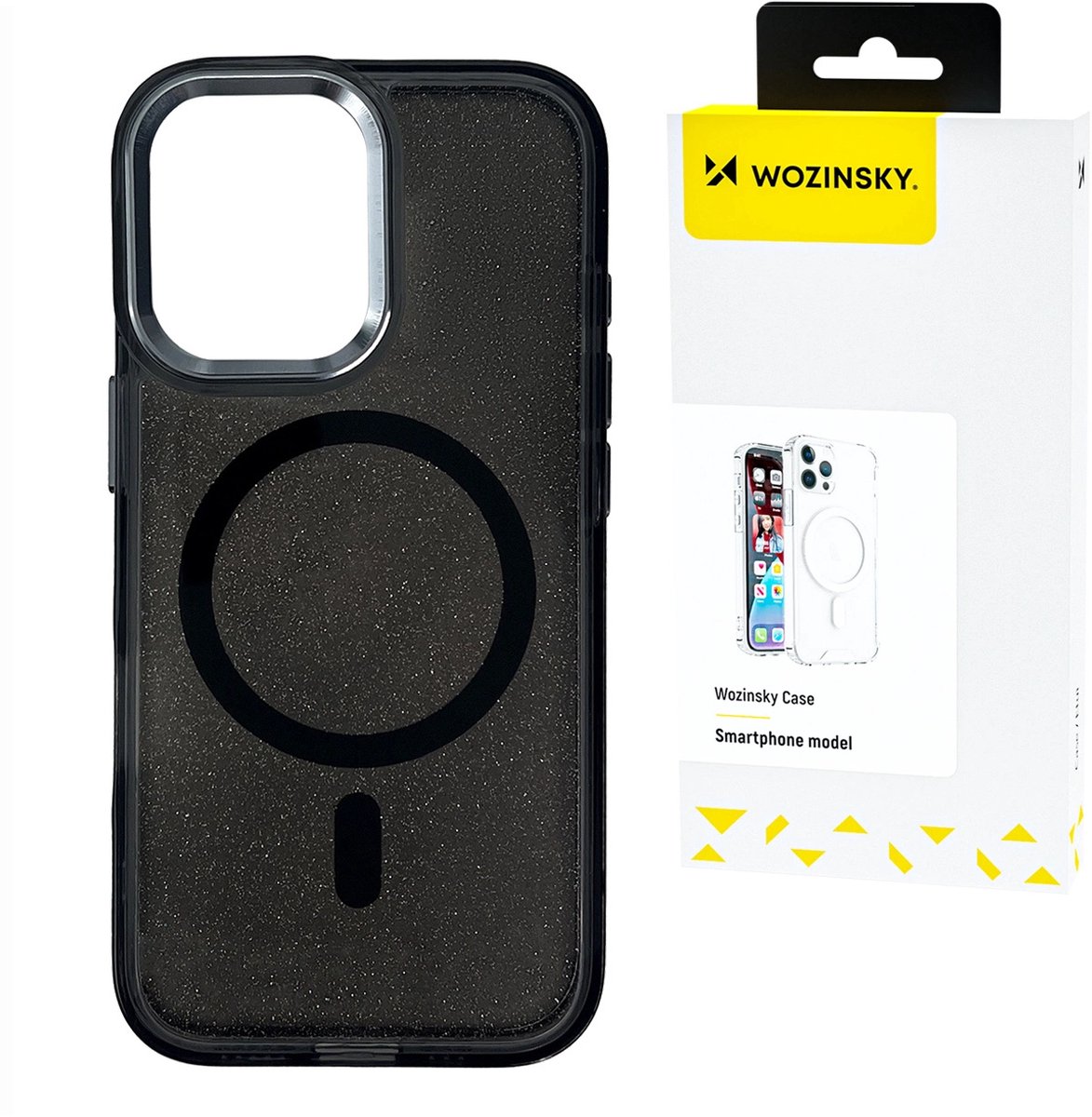 Wozinsky Glitter Case Z Voor Magsafe Voor Samsung Galaxy S25 Compatibel