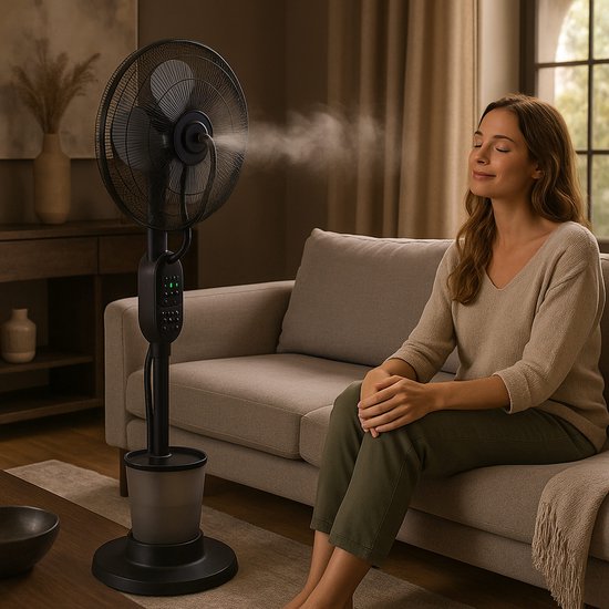 Ventilateur Brumisateurs Portable, Mini Ventilateur À Main With Fonction Humidification, À 4 Vitesses, USB Rechargeable | Leroy Merlin