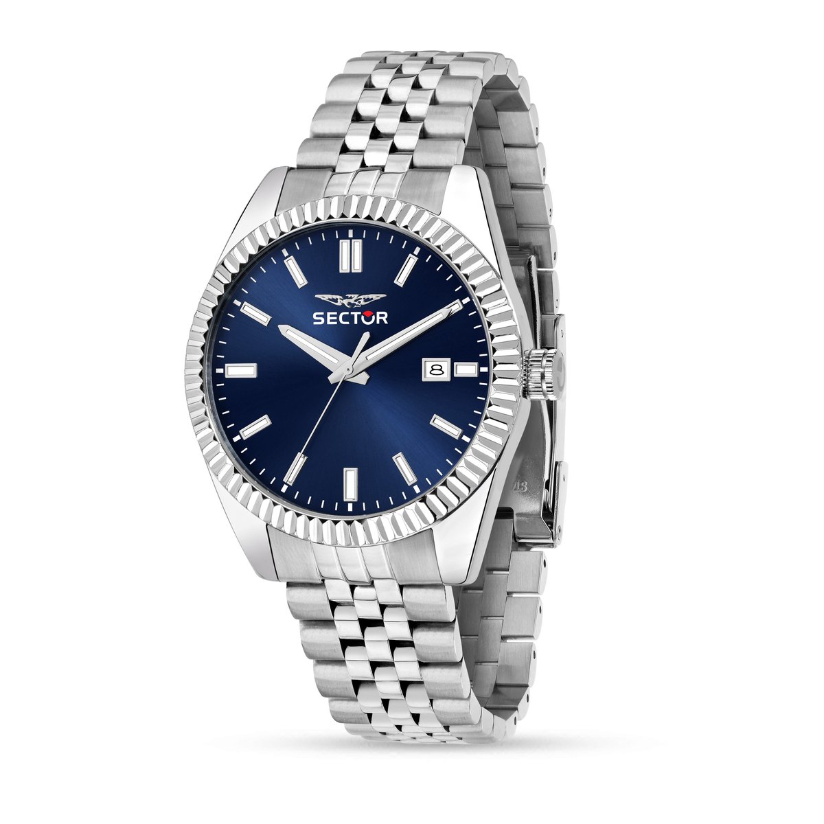 Sector - No limits - R3253240013 - watch - men - collection 240 - Zilverkleurig - Blauw - Herenhorloge - 41 MM
