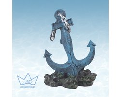 AquaKonings - Aquarium decoratie - Ornamenten - Anker - 10x6x13