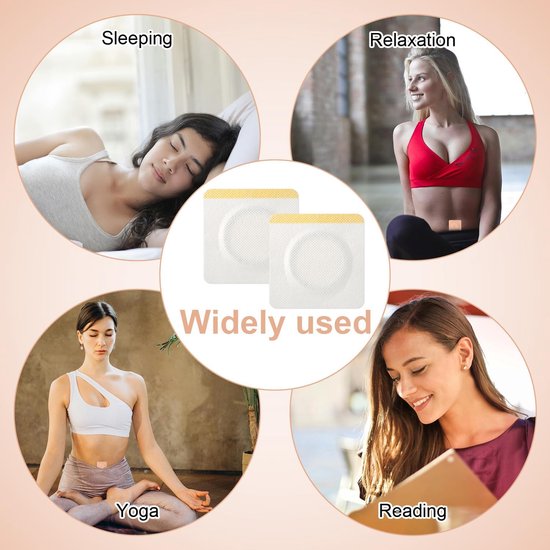 50st Castorolie Navelpleister, 6cm Witte Castorolie Pack Wrap Zelfklevende Castorolie Patches Organische Castorolie Pack Wrap Absorberende Castorolie Wrap voor Navel (Olievrij) van Merkloos	 — afbeelding 2
