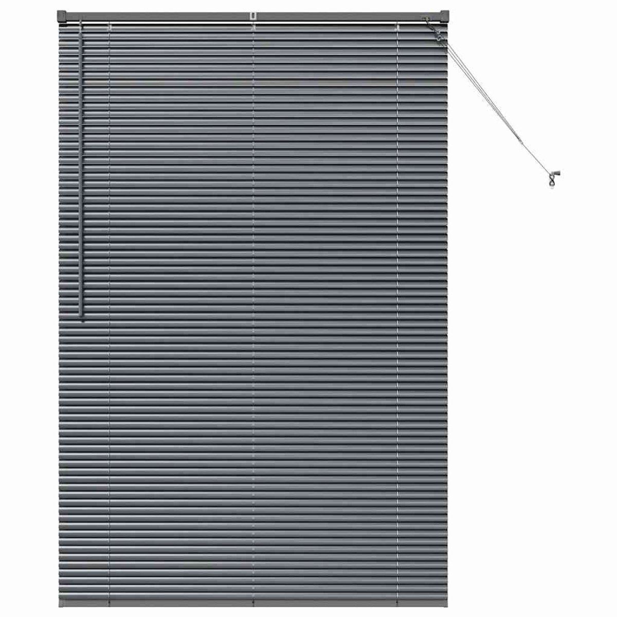 vidaXL - Venetiaanse - jaloezie - Donkergrijs - 175 - x - 120 - cm - 25 - mm - Aluminium