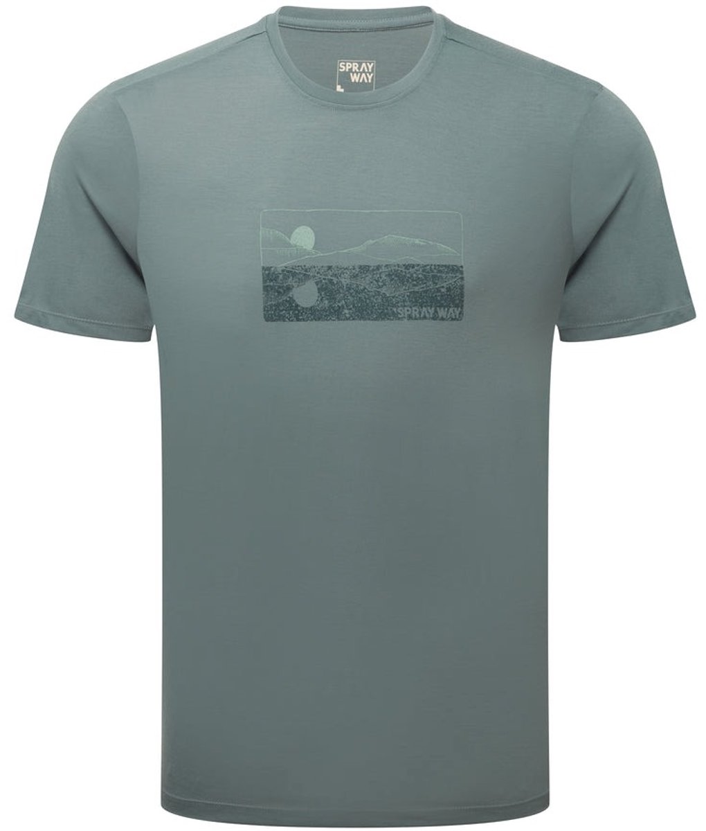 SPRAYWAY Mirror T-Shirt heren Balsam Groen