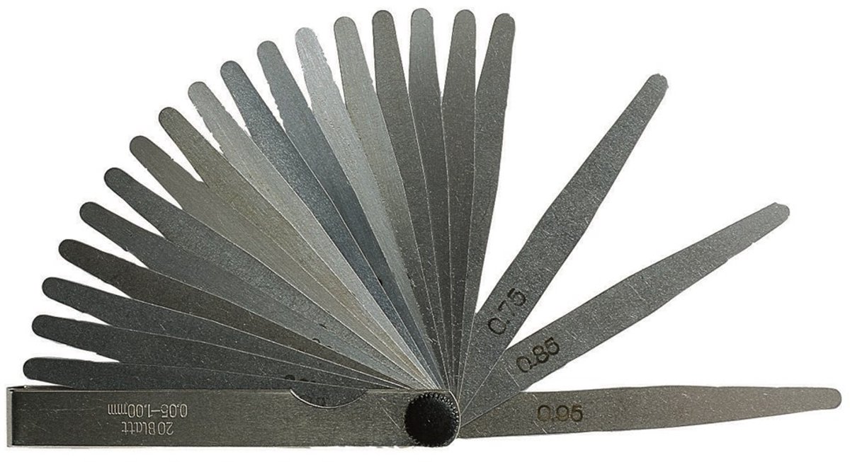 MIB Precisie Voelermaat 100mm 9 bladen 0,03-0,15mm