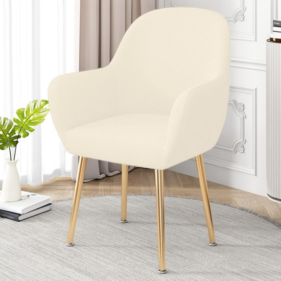 AULEDIO Hoezen voor eetkamerstoelen–beige
