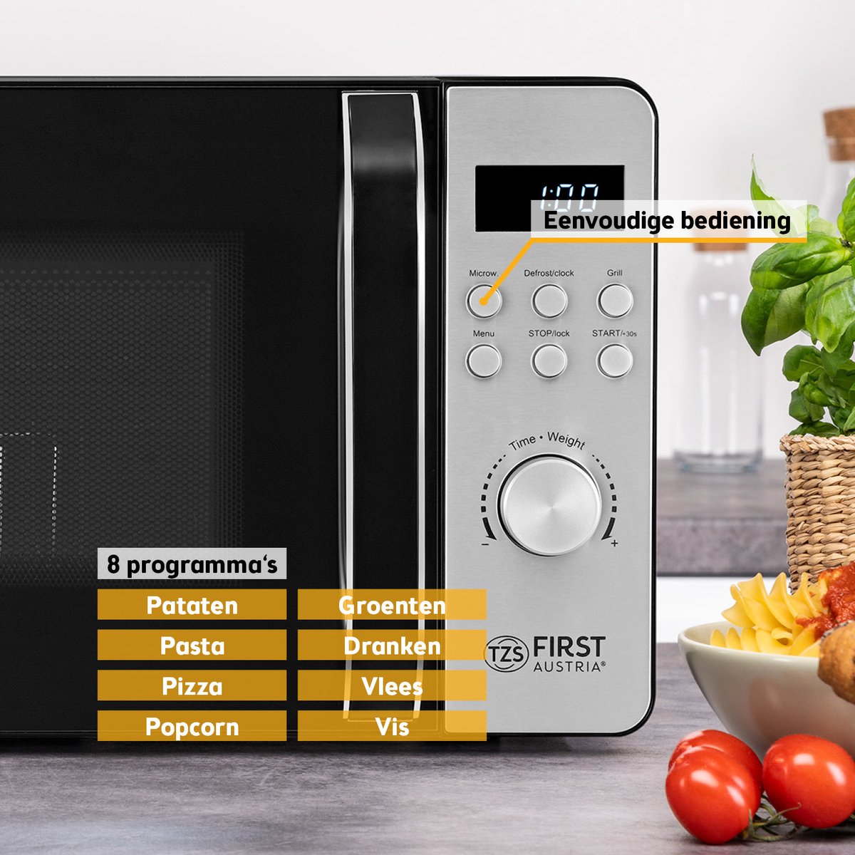 TZS First Austria Magnetron met Grill - 700W/800W thumbnail 6