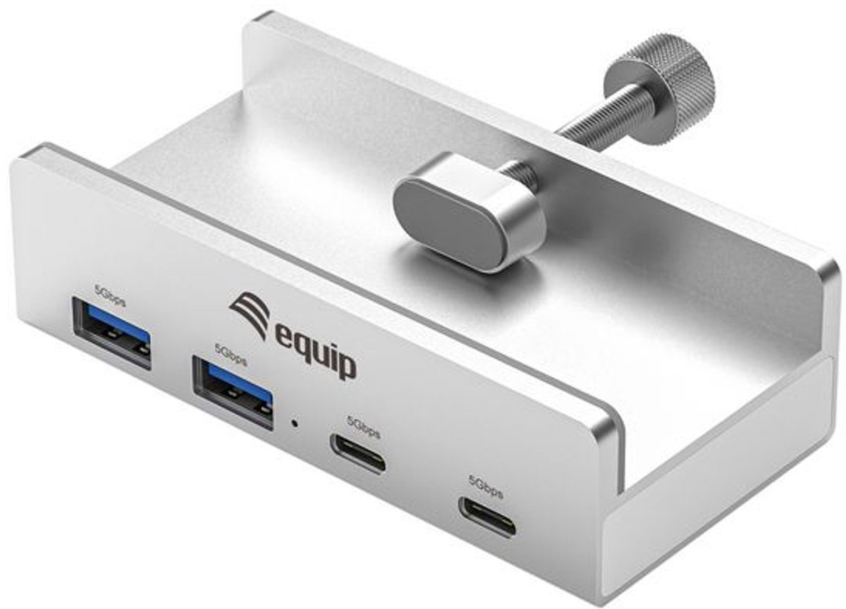 Equip 128967 interface hub USB 3.2 Gen 1 (3.1 Gen 1) Type-A 5000 Mbit/s Aluminium