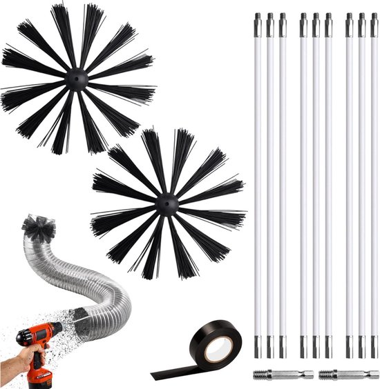 Kit ramoneur - Ramoneur - Brosse de cheminée 150 mm