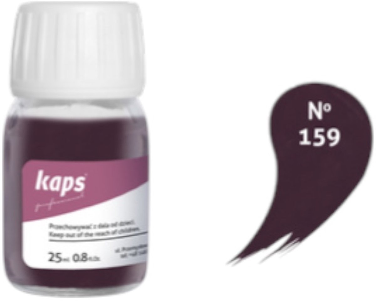 Kaps super color leer & kunstleer verf inc.cleaner - (159) Rozijn - 25ml