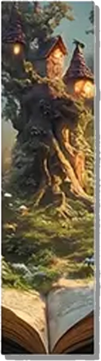Fantasy Boekenlegger – Bladwijzer – Magisch Design – Enkelzijdig – 15x4 cm – Stevig Karton – Boekenaccessoire