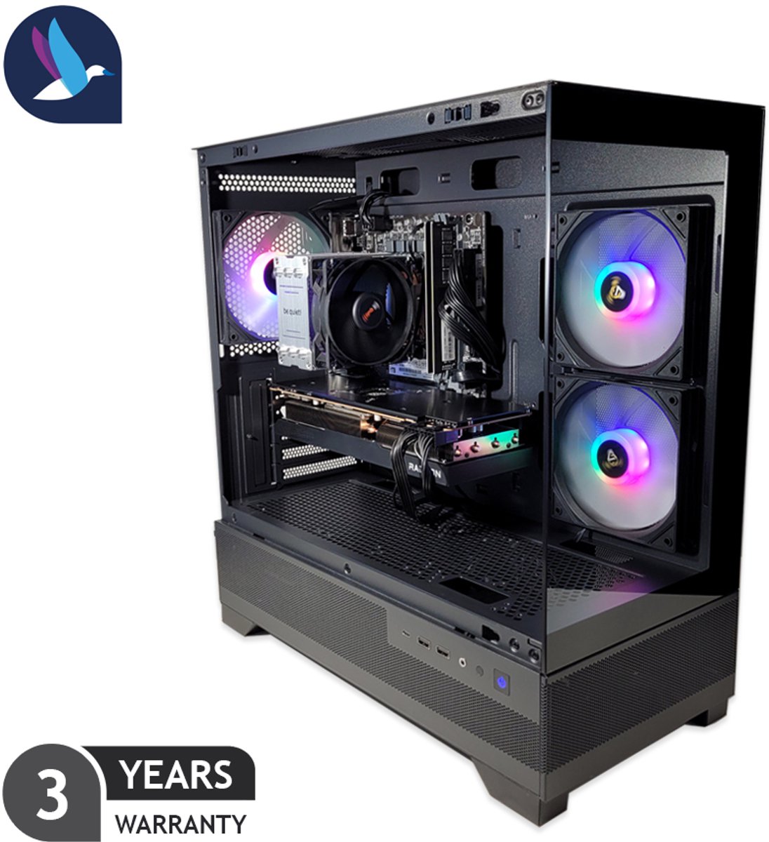 Diamond VI RGB Gaming PC | AMD Ryzen 7 - 7800X3D | AMD Radeon RX 9070 XT - 16 GB GDDR6 | 32 GB DDR5 | 1 TB SSD - NVMe | WiFi | Bluetooth | Windows 11 Pro - Diamond - €1.899,00