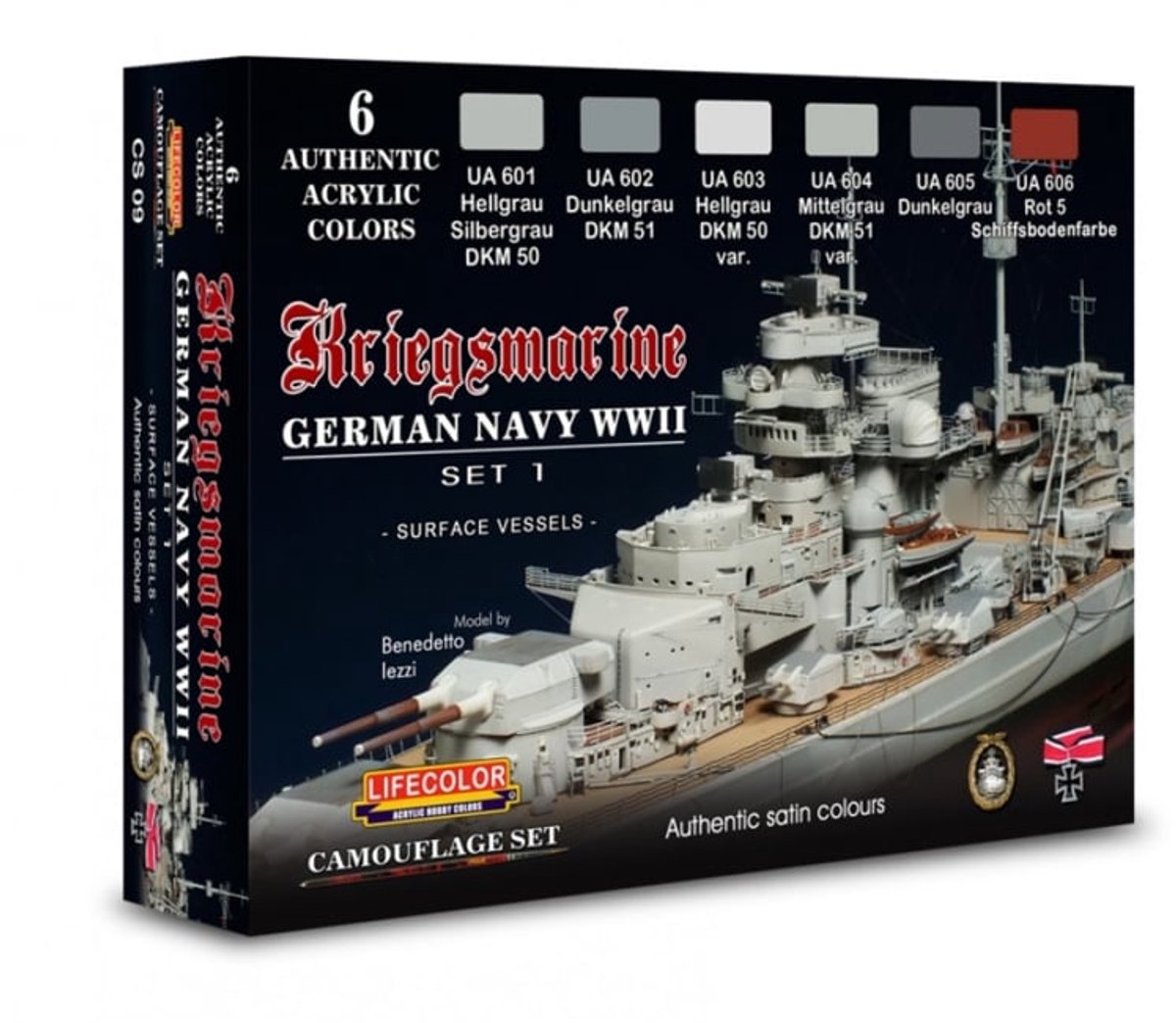 CS09 Lifecolor LifeColor German WWII Kriegsmarine Set 1